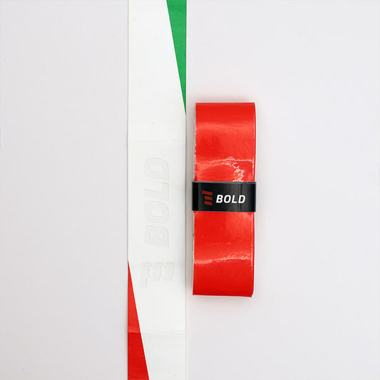 Bold Italian flag padel overgrip unrolled