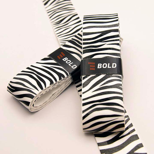 Bold Zebra padel overgrip unrolled