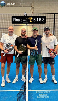 Tournament finals with Bold padel overgrips