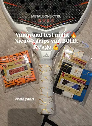 Online Padel Store featuring Bold overgrips, let's go