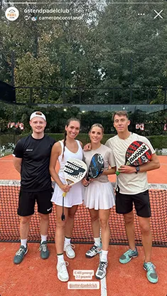 Ostend Padel Club mixed team playing with Bold