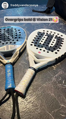 Bold Vision overgrips in vibrant design