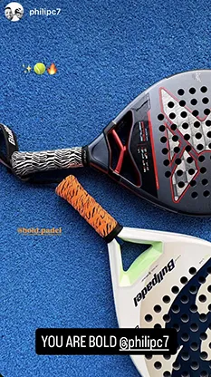 Philipe is Bold, playing with Bold overgrip