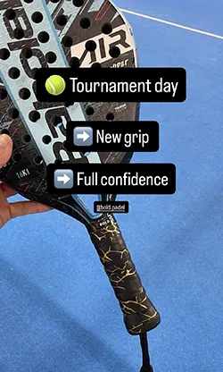 Tournament day with a fresh Bold grip