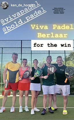 Viva Padel is Bold, club representing Bold